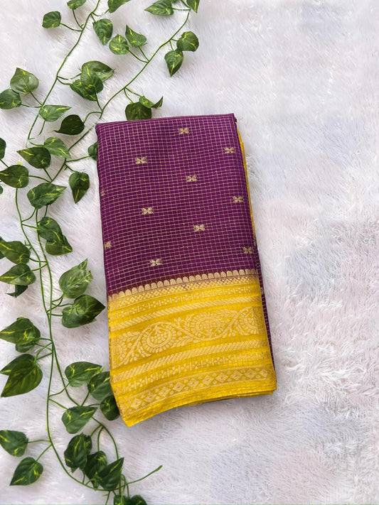 Butterfly Butta crape silk