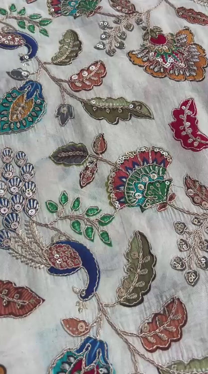 Pure Narural crape kalamkari Blouse (1 Metter)