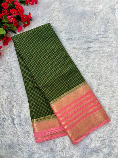 Crape Peacock checks