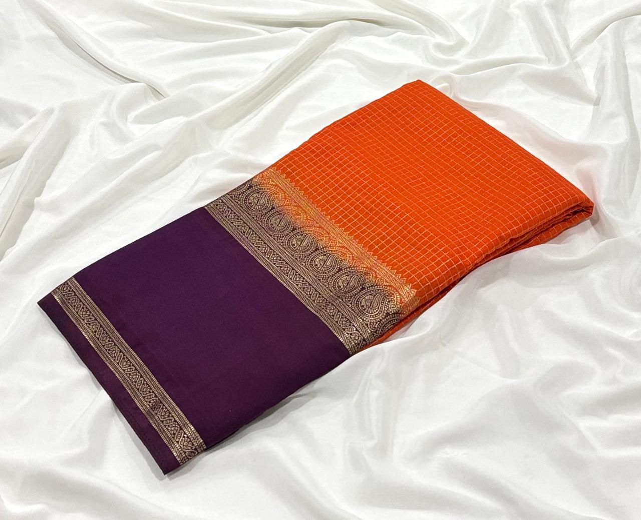 Viscose Chcecks crape