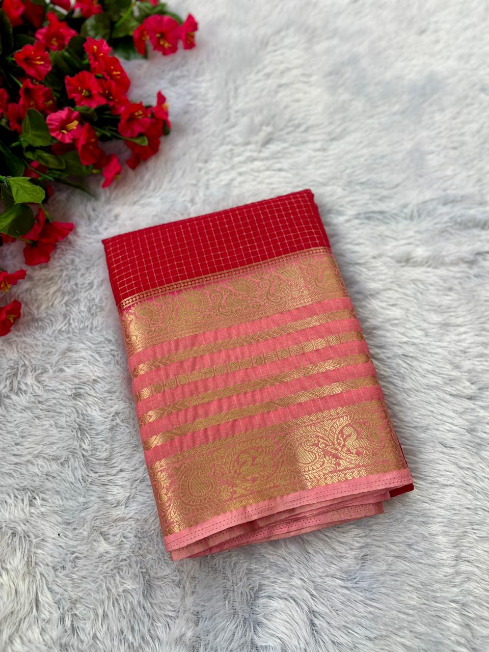 Crape Peacock border