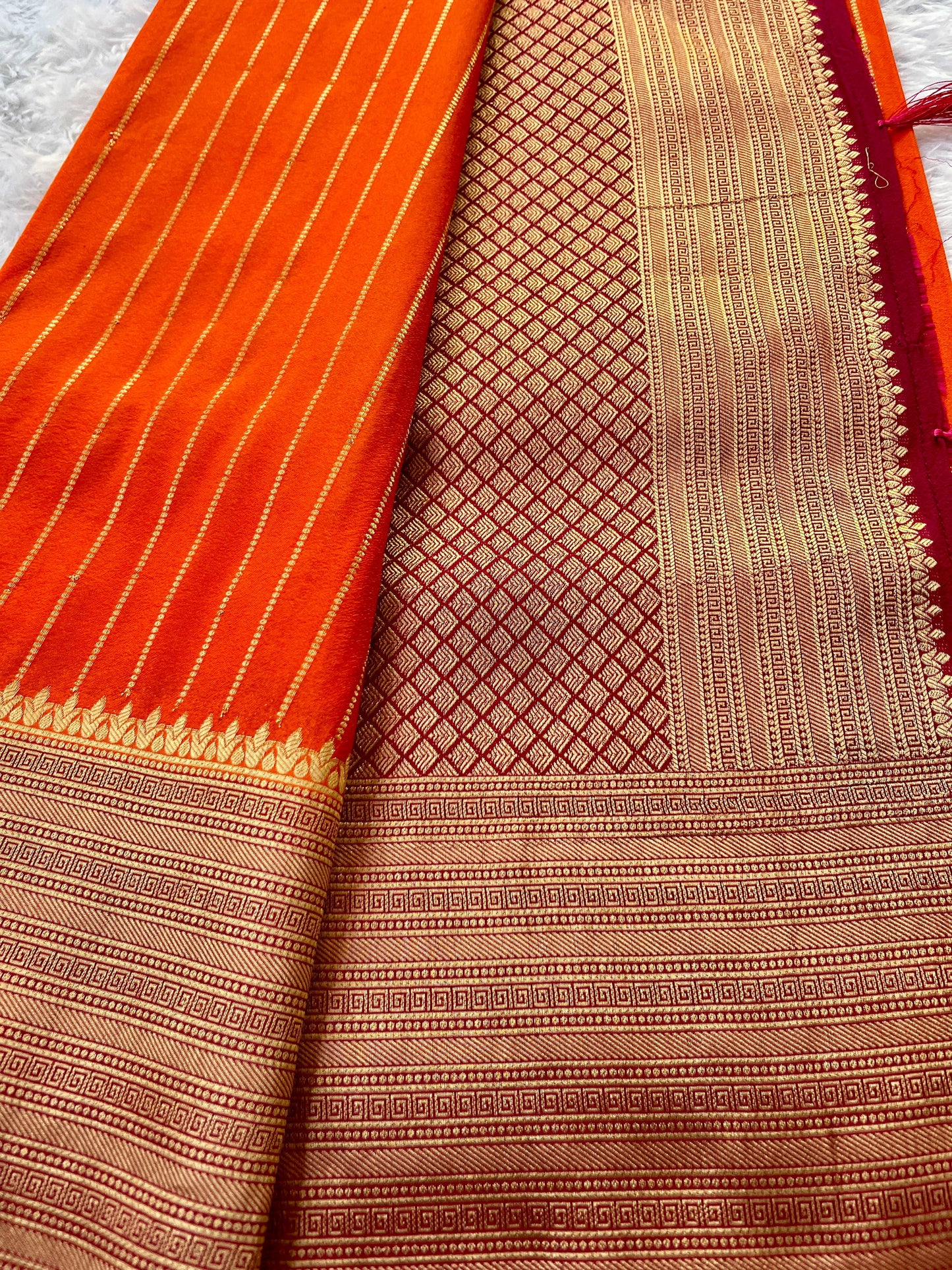 Banarasi Kaddi Georgette strips