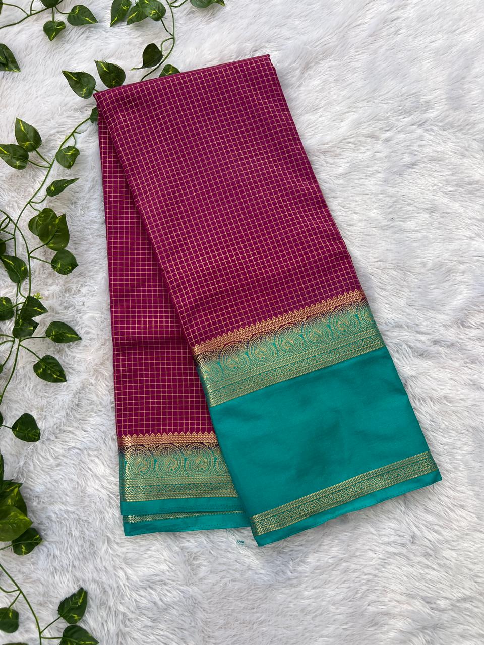 Viscose Crape Checks