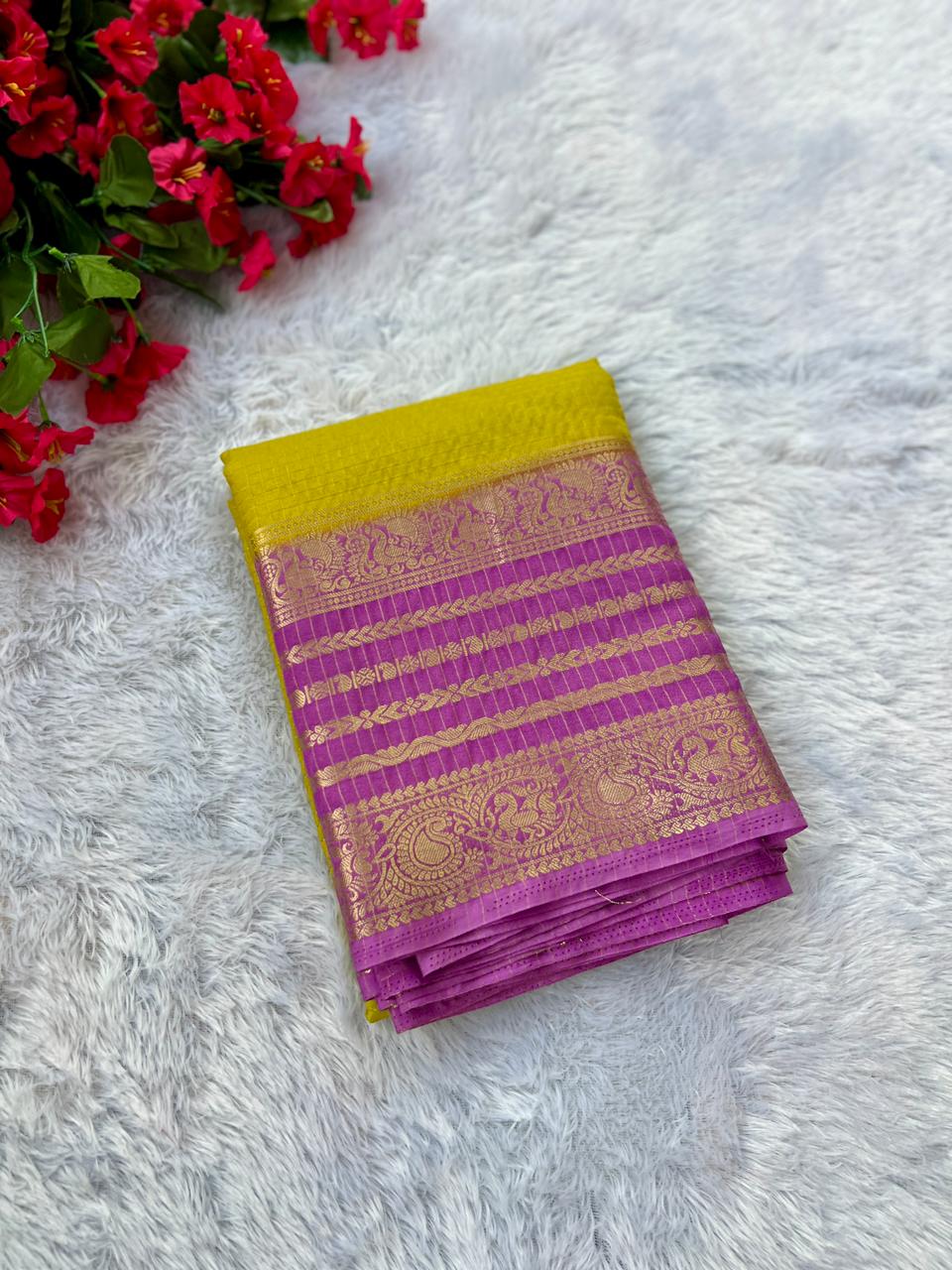 Crape Peacock checks