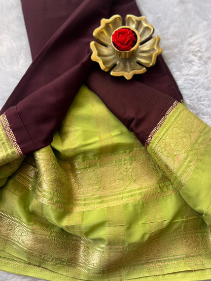Semi Mysore silk Mango bentex