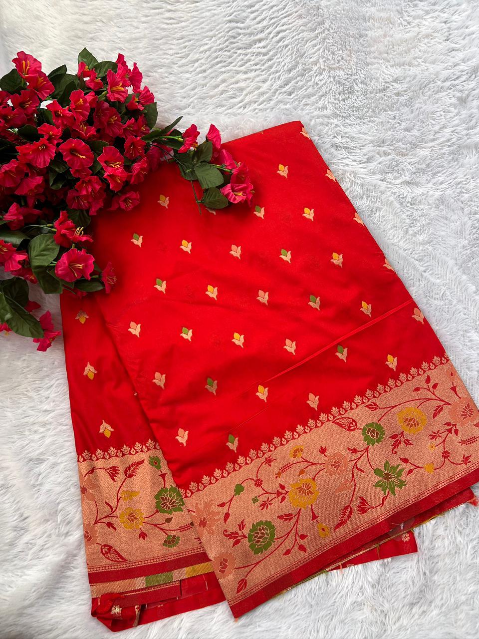 Dola Silk Meena work