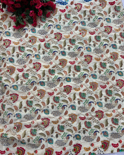 Pure Narural crape kalamkari Blouse (1 Metter)