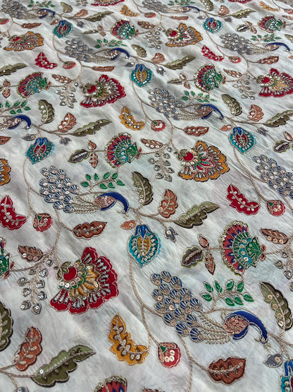 Pure Narural crape kalamkari Blouse (1 Metter)