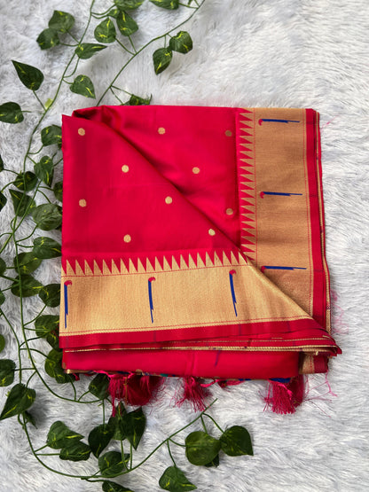 Semi Kanchi soft silk Paithani pattern