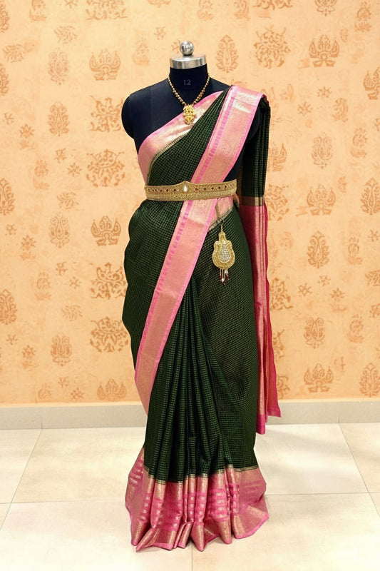 Crape Peacock checks